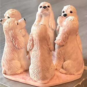 Dog votive candle holder